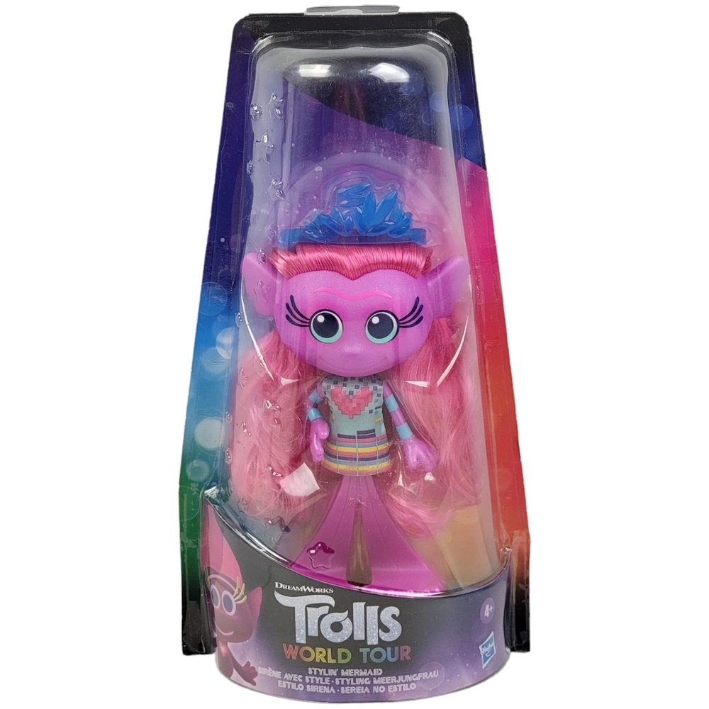 Trolls World Tour Stylin' Mermaid 5.5" Doll - Hasbro 2020 NEW***